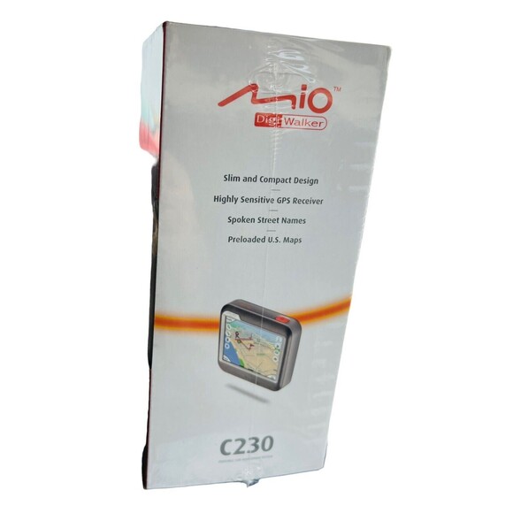 Mio Digi Walker Portable GPS Navigation System w/Text To Speech C230 NEW Sealed - Picture 4 of 6